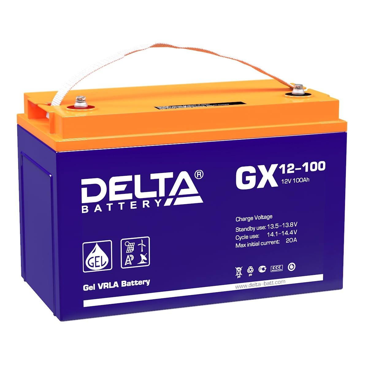 Аккумулятор DELTA GX 12-100 Фото 1 Аккумулятор DELTA GX 12-100 Обзор-Фото 1