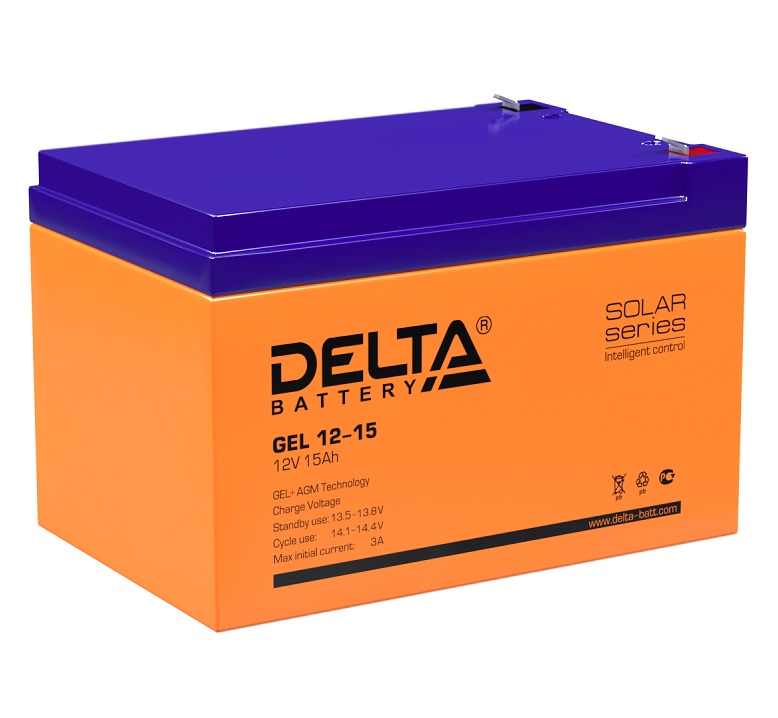 Аккумулятор DELTA GEL 12-15 Фото 1 Аккумулятор DELTA GEL 12-15 Обзор-Фото 1