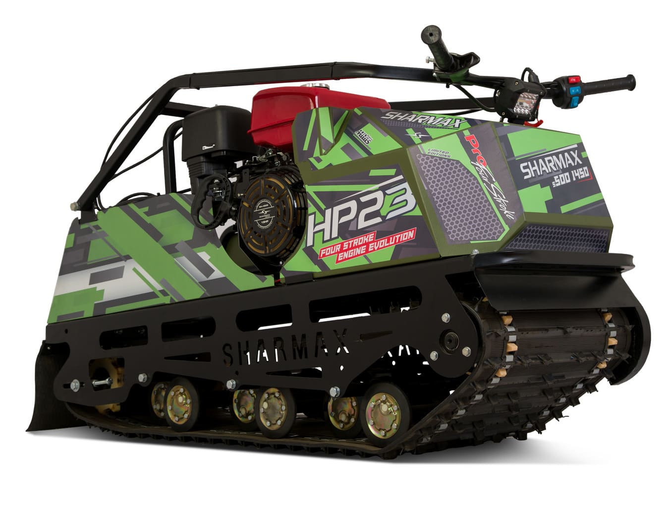 Мотобуксировщик SHARMAX S500 1450 HP23 Enduro (2024) Фото 4 Мотобуксировщик SHARMAX S500 1450 HP23 Enduro (2024) Обзор-Фото 4