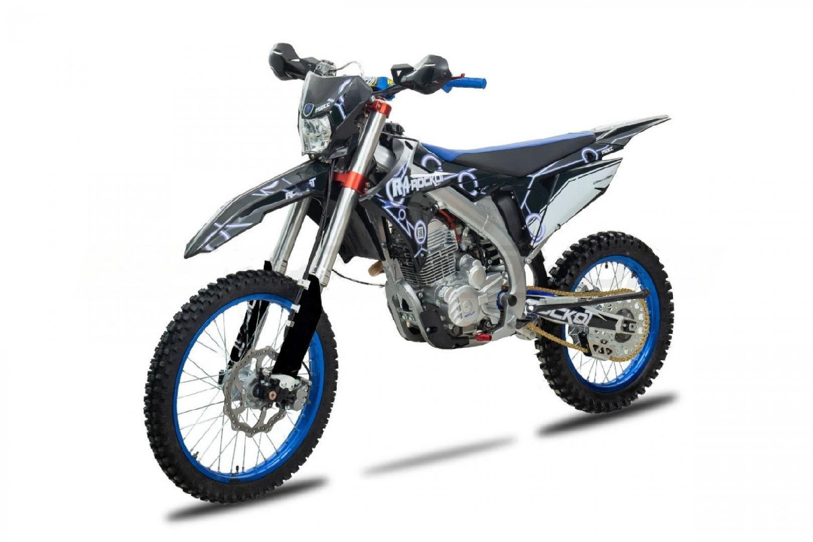 Мотоцикл кроссовый эндуро ROCKOT R4-250 Blue Trone 21/18 172FMM (2021 г.) Фото 3 Мотоцикл кроссовый эндуро ROCKOT R4-250 Blue Trone 21/18 172FMM (2021 г.) Обзор-Фото 3