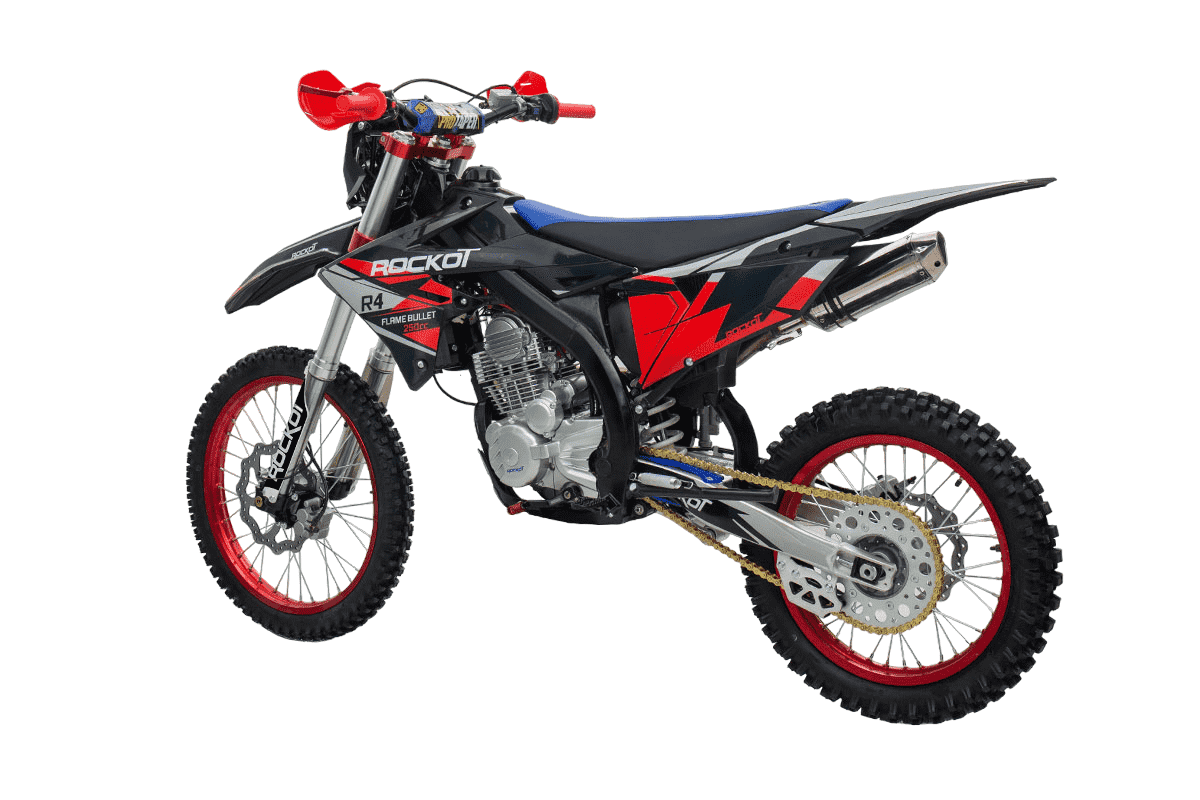 Мотоцикл кроссовый эндуро ROCKOT R4 Flame Bullet Фото 5 Мотоцикл кроссовый эндуро ROCKOT R4 Flame Bullet Обзор-Фото 5