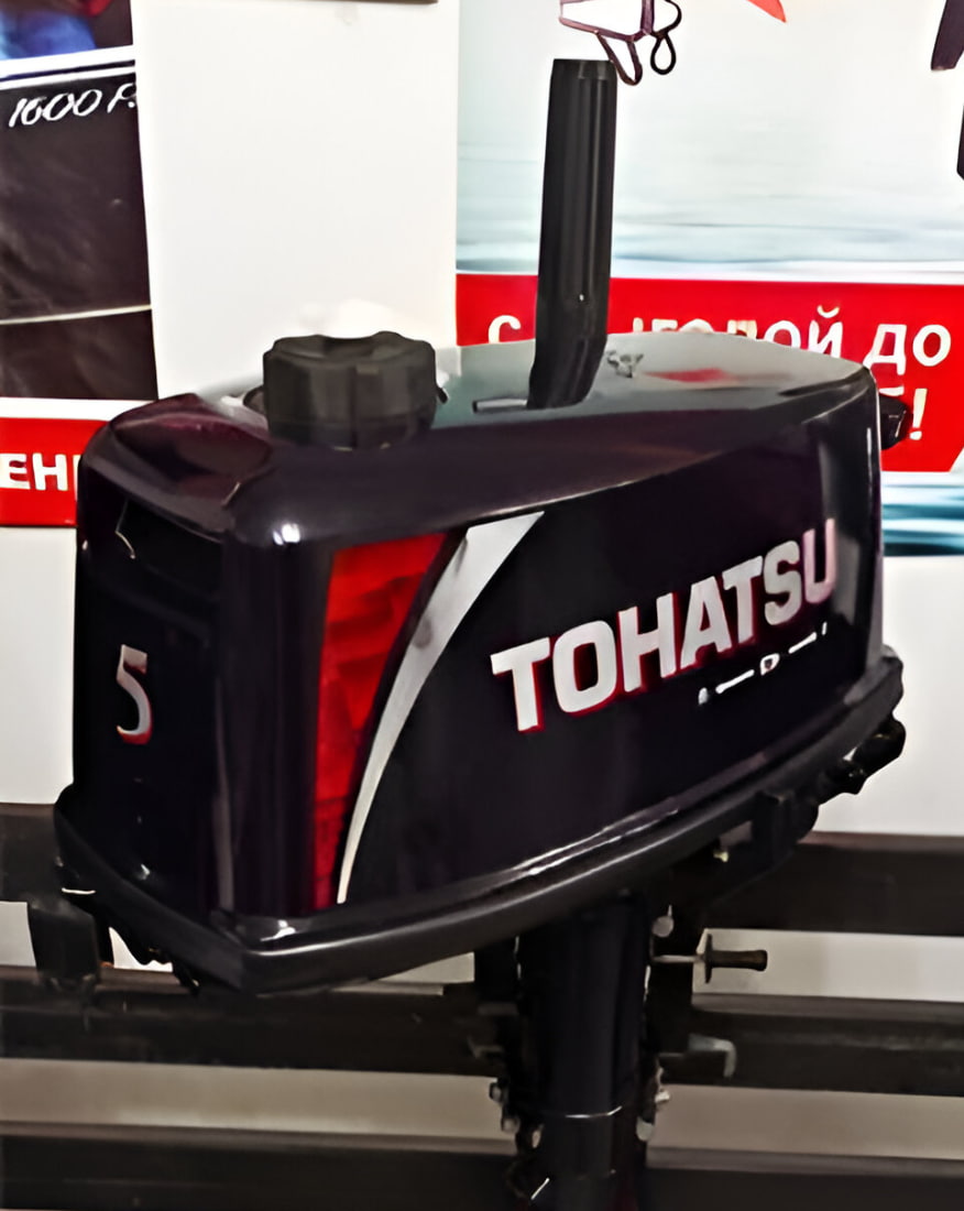 2х-тактный лодочный мотор TOHATSU M 5 BD S Б/У Фото 1 2х-тактный лодочный мотор TOHATSU M 5 BD S Б/У Обзор-Фото 1