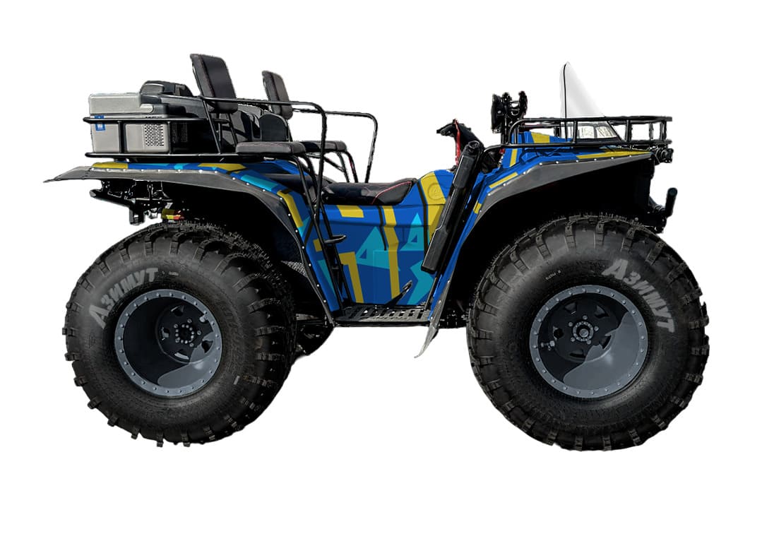 Квадроцикл-болотоход AZIMUT Профи V1.8 (ПСМ) Фото 2 Квадроцикл-болотоход AZIMUT Профи V1.8 (ПСМ) Обзор-Фото 2