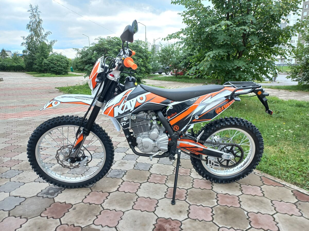 Мотоцикл кроссовый эндуро KAYO T2 250 Б/У Фото 1 Мотоцикл кроссовый эндуро KAYO T2 250 Б/У Обзор-Фото 1
