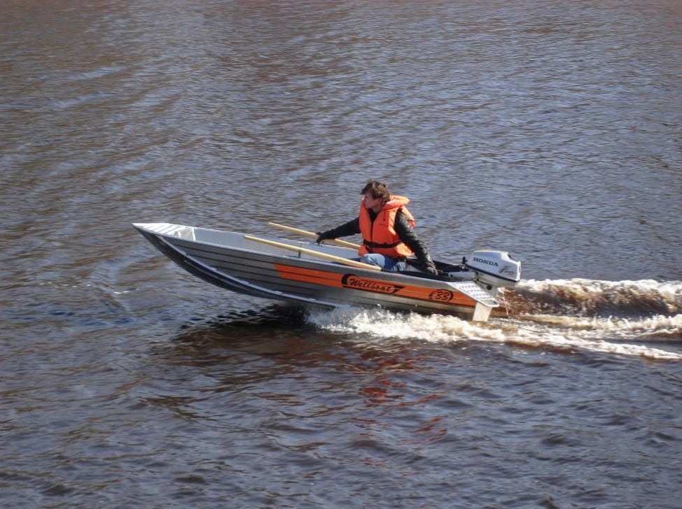 Алюминиевая лодка WELLBOAT-33 Фото 6 Алюминиевая лодка WELLBOAT-33 Обзор-Фото 6
