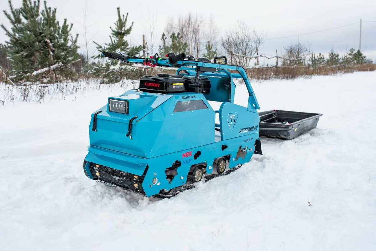 Мотобуксировщик БУРЛАК Таежник 15 л.с Фото 8 Мотобуксировщик БУРЛАК Таежник 15 л.с Обзор-Фото 8