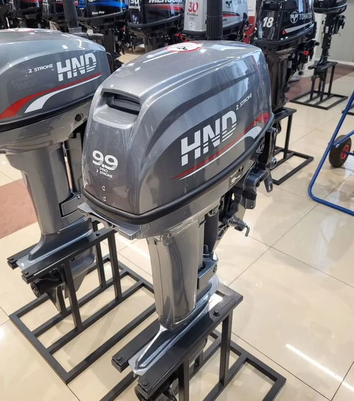 2х-тактный лодочный мотор HND OB9.9 HS PRO Б/У Фото 3 2х-тактный лодочный мотор HND OB9.9 HS PRO Б/У Обзор-Фото 3