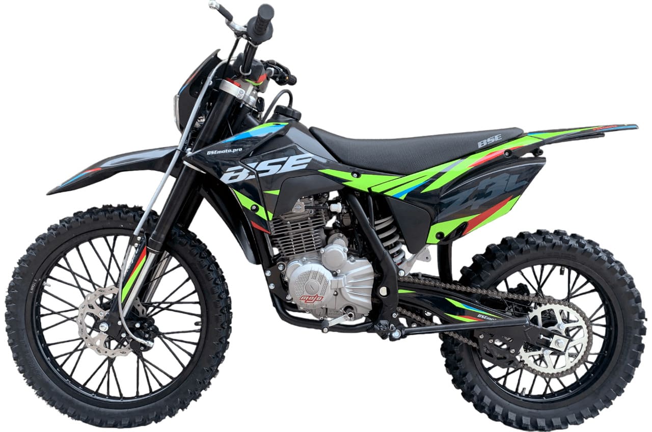 Мотоцикл BSE Z3L Spek Green ENDURO Фото 4 Мотоцикл BSE Z3L Spek Green ENDURO Обзор-Фото 4