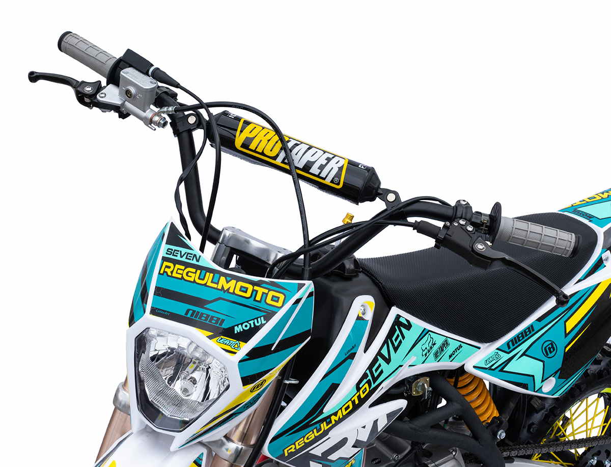 Питбайк REGULMOTO Seven 125E PITBIKE электростартер Фото 6 Питбайк REGULMOTO Seven 125E PITBIKE электростартер Обзор-Фото 6
