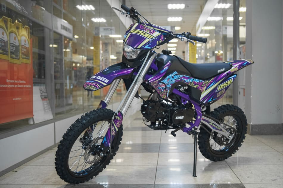 Мотоцикл BSE MX 125 17/14 Purple Dragon PITBIKE Фото 2 Мотоцикл BSE MX 125 17/14 Purple Dragon PITBIKE Обзор-Фото 2