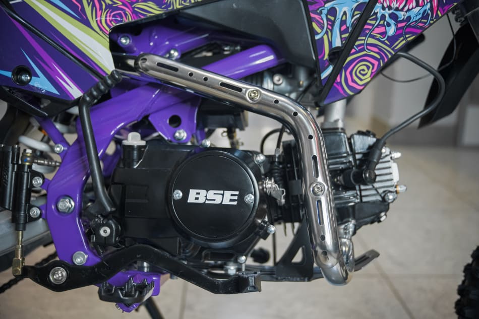 Мотоцикл BSE MX 125 17/14 Purple Dragon PITBIKE Фото 6 Мотоцикл BSE MX 125 17/14 Purple Dragon PITBIKE Обзор-Фото 6