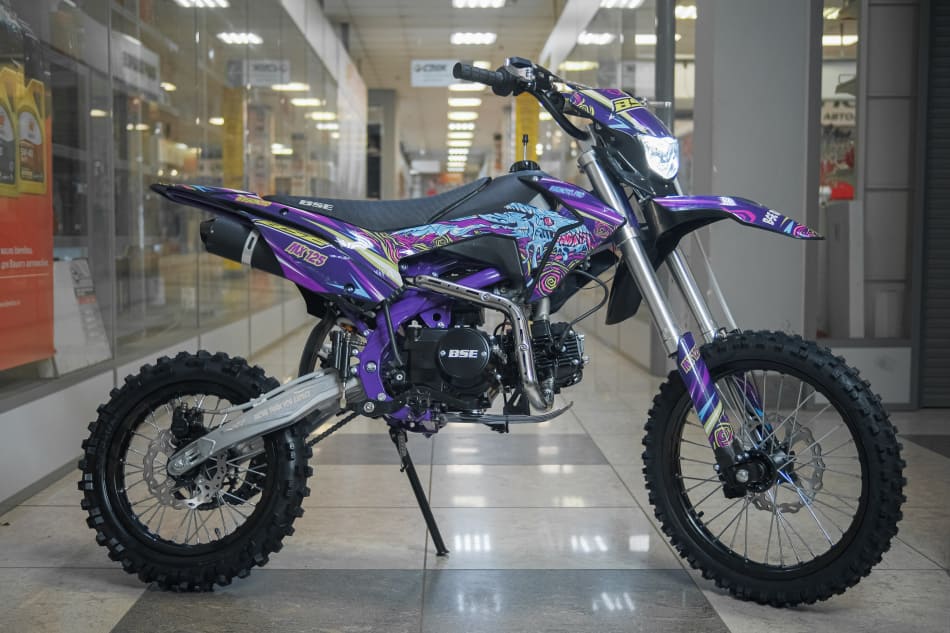 Мотоцикл BSE MX 125 17/14 Purple Dragon PITBIKE Фото 3 Мотоцикл BSE MX 125 17/14 Purple Dragon PITBIKE Обзор-Фото 3