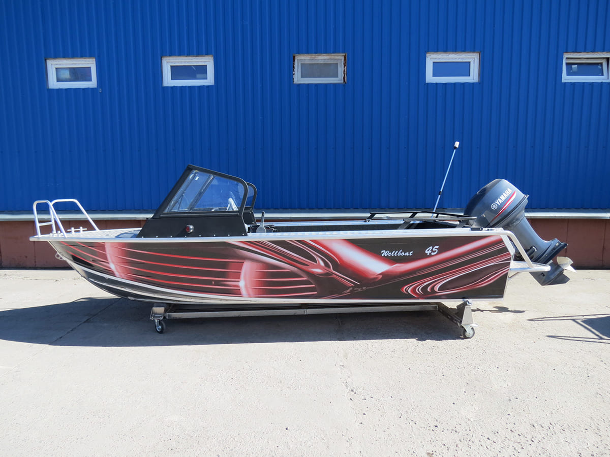 Катер-лодка алюминиевая WELLBOAT 45i Фото 5 Катер-лодка алюминиевая WELLBOAT 45i Обзор-Фото 5