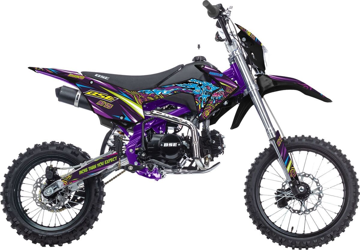 Мотоцикл BSE MX 125 17/14 Purple Dragon PITBIKE Фото 1 Мотоцикл BSE MX 125 17/14 Purple Dragon PITBIKE Обзор-Фото 1