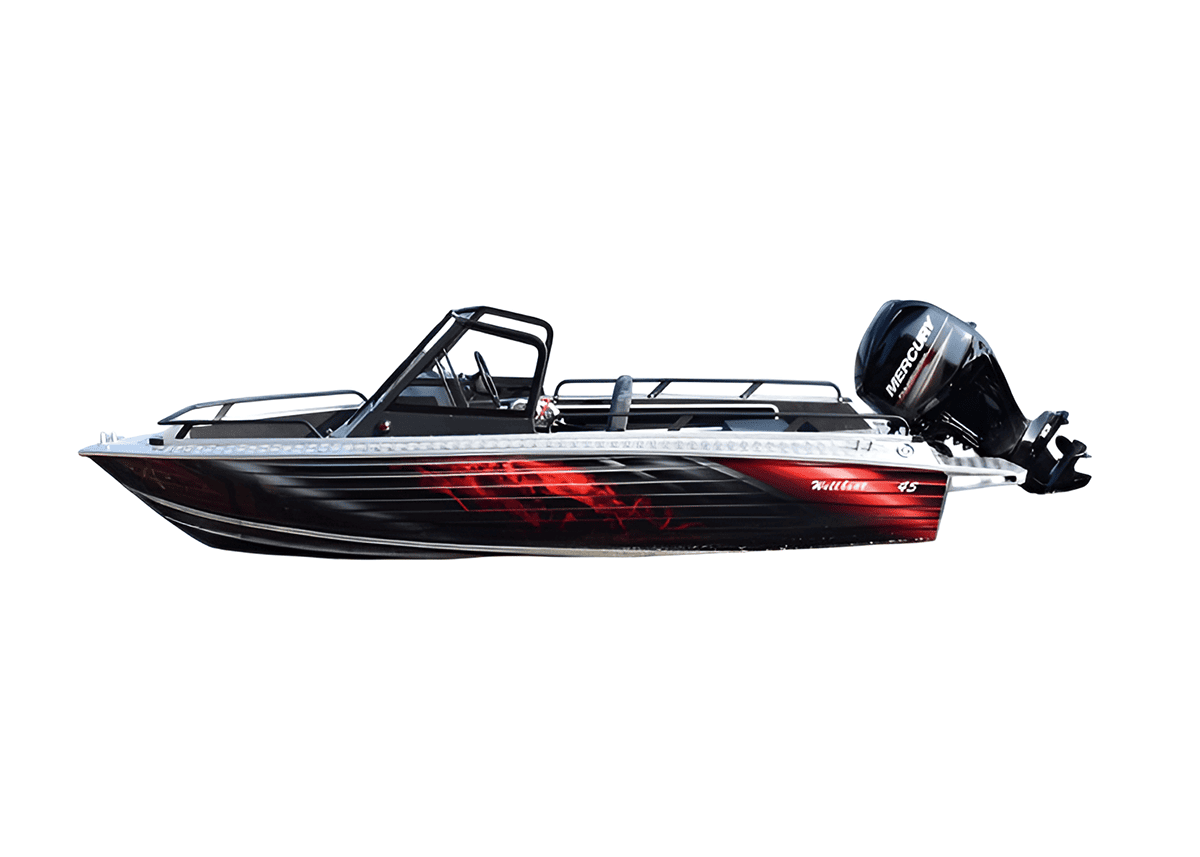 Катер-лодка алюминиевая WELLBOAT 45АU Фото 1 Катер-лодка алюминиевая WELLBOAT 45АU Обзор-Фото 1