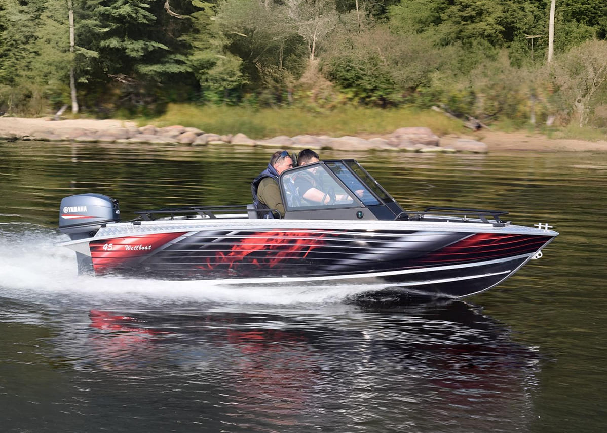 Катер-лодка алюминиевая WELLBOAT 45АU Фото 2 Катер-лодка алюминиевая WELLBOAT 45АU Обзор-Фото 2