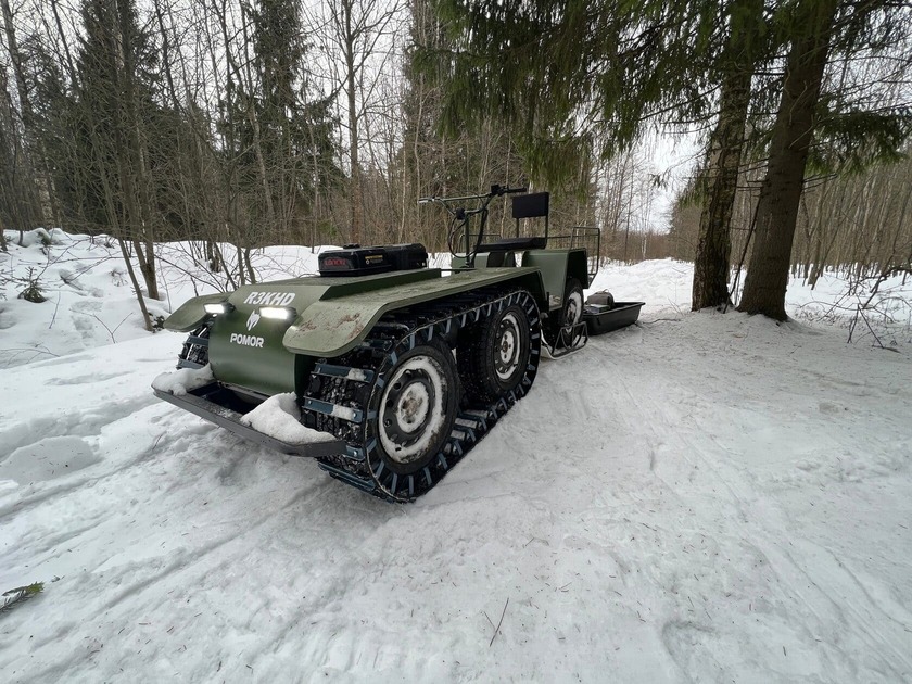 Мотобуксировщик POMOR X-6 20 л.с Фото 3 Мотобуксировщик POMOR X-6 20 л.с Обзор-Фото 3