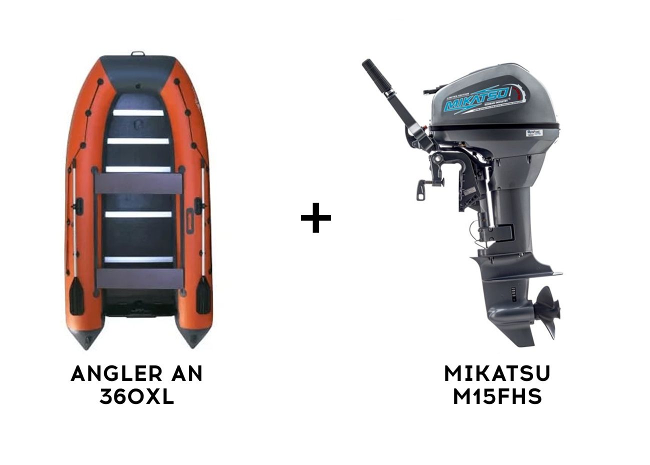 Лодка ПВХ ANGLER AN 360XL + 2х-тактный лодочный мотор MIKATSU M15FHS Фото 1 Лодка ПВХ ANGLER AN 360XL + 2х-тактный лодочный мотор MIKATSU M15FHS Обзор-Фото 1