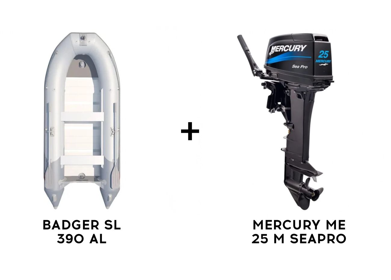 Лодка ПВХ BADGER SL 390 AL + 2х-тактный лодочный мотор MERCURY ME 25 M SEAPRO Фото 1 Лодка ПВХ BADGER SL 390 AL + 2х-тактный лодочный мотор MERCURY ME 25 M SEAPRO Обзор-Фото 1