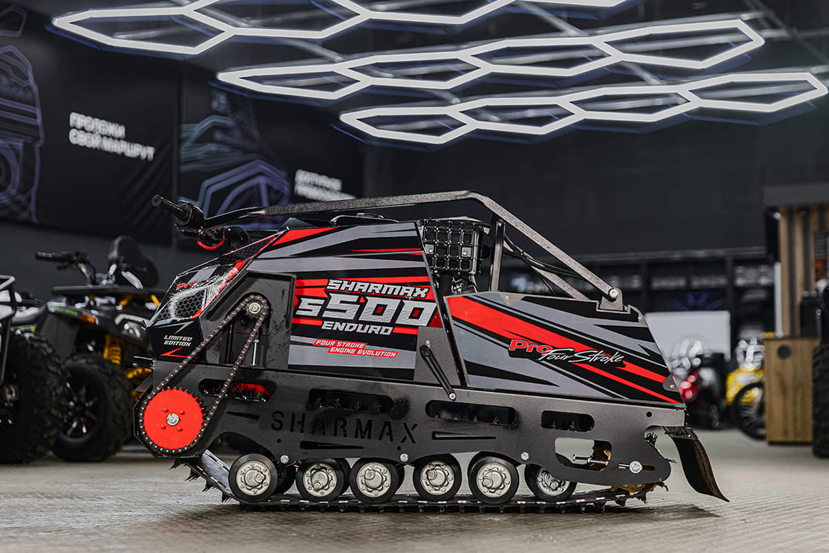 Мотобуксировщик SHARMAX SE500 1450 HP18 Enduro Фото 8 Мотобуксировщик SHARMAX SE500 1450 HP18 Enduro Обзор-Фото 8