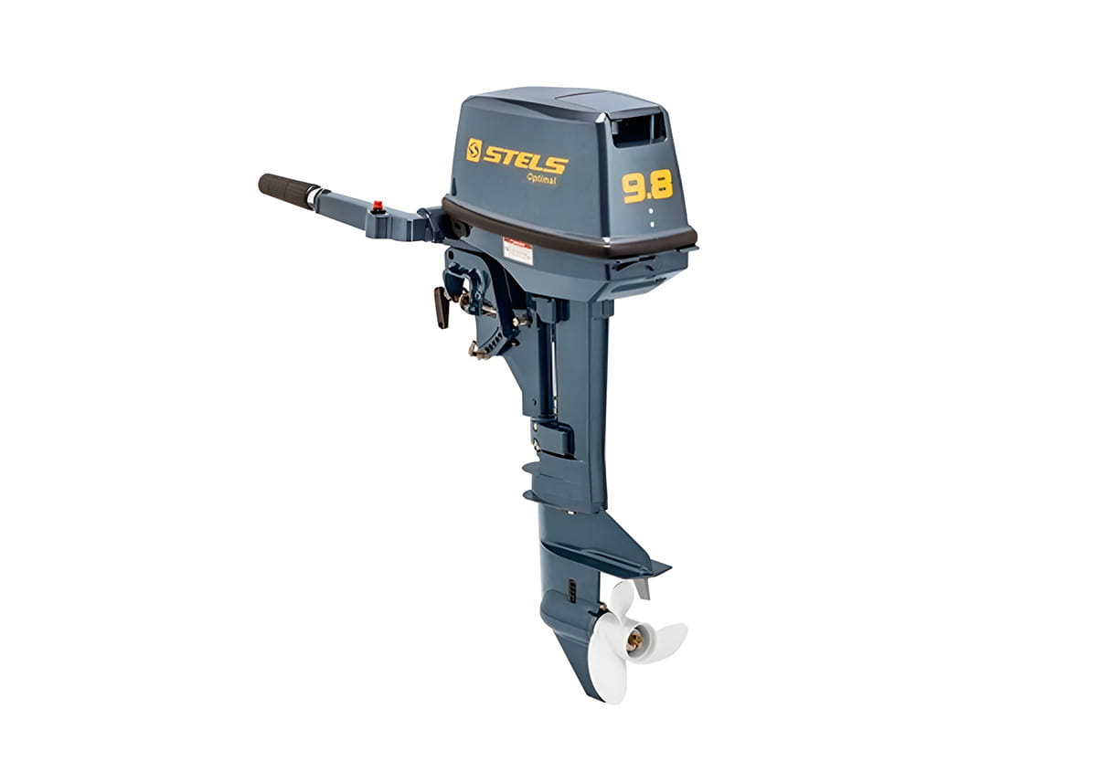2х-тактный лодочный мотор STELS 9.8HP Optimal Фото 1 2х-тактный лодочный мотор STELS 9.8HP Optimal Обзор-Фото 1